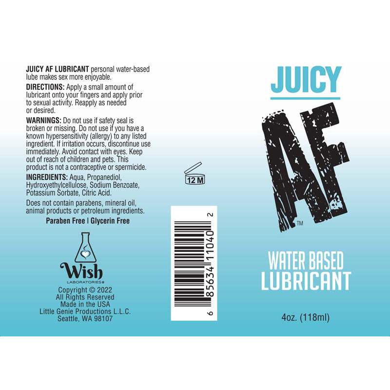 Buy Juicy AF Water Based Lubricant - 118 ml - Water Based Lubricant - 118 ml Bottle at NZ’s Mega Adult Toys Store. Discover premium sex toys with discreet shipping at the best price in NZ