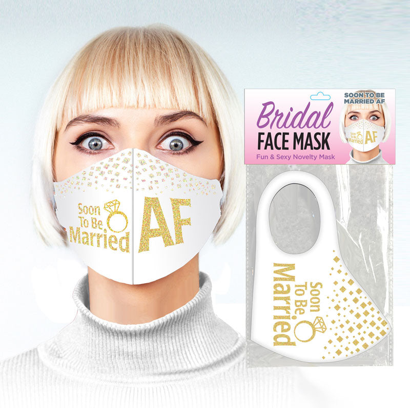 Buy Bridal Face Mask - Soon To Be Married AF - White Novelty Mask at NZ’s Mega Adult Toys Store. Discover premium sex toys with discreet shipping at the best price in NZ