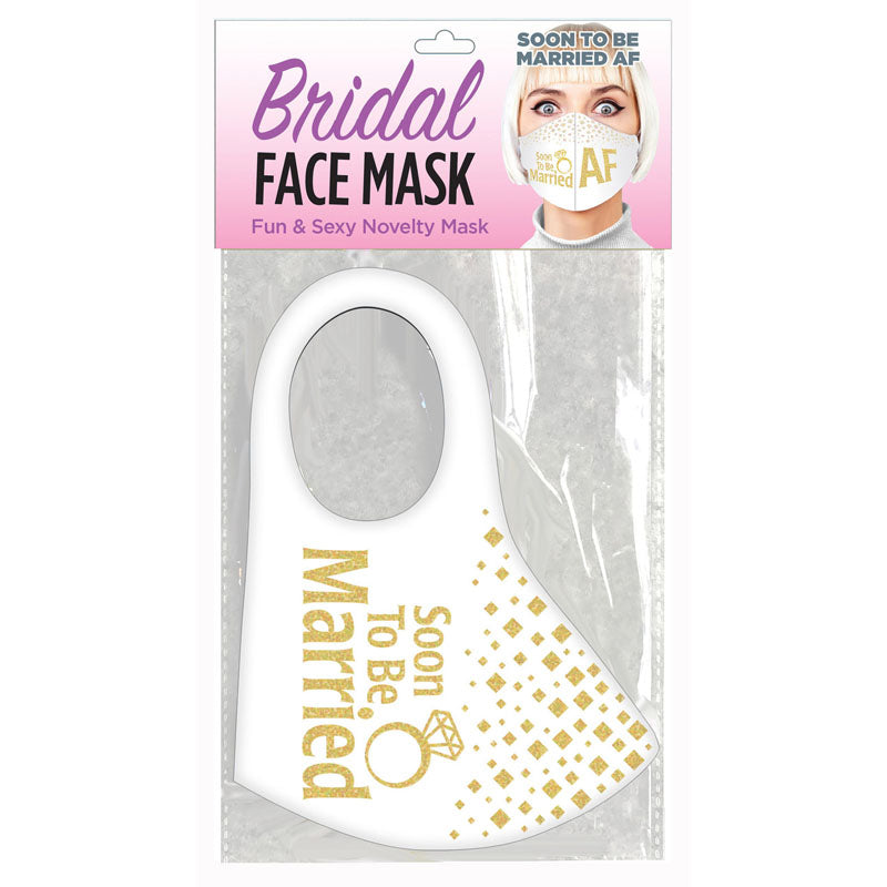 Buy Bridal Face Mask - Soon To Be Married AF - White Novelty Mask at NZ’s Mega Adult Toys Store. Discover premium sex toys with discreet shipping at the best price in NZ