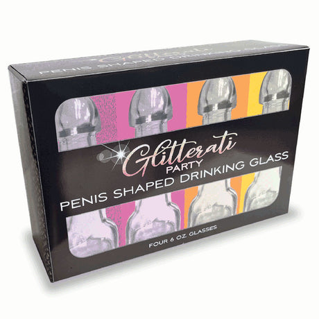 Buy Glitterati Penis 6oz Drinking Glass Pack - 4 Pack at NZ’s Mega Adult Toys Store. Discover premium sex toys with discreet shipping at the best price in NZ