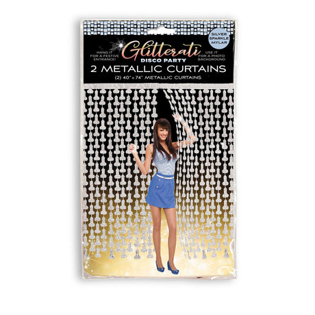 Buy Glitterati - Penis Party Disco Metallic Curtains - Party Doorway Decoration - Set of 2 at NZ’s Mega Adult Toys Store. Discover premium sex toys with discreet shipping at the best price in NZ