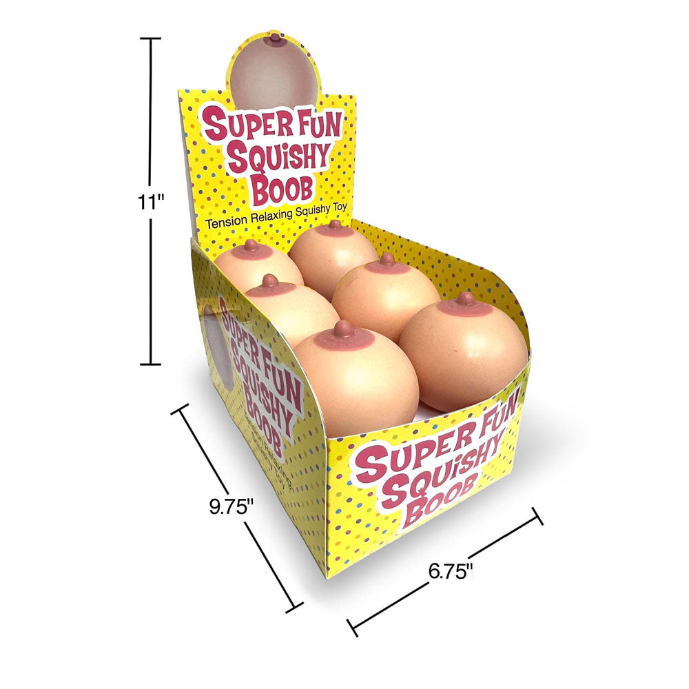 Buy Super Fun Squishy Boobs - Counter Display - Boobie Stress Balls - Counter Display of 12 at NZ’s Mega Adult Toys Store. Discover premium sex toys with discreet shipping at the best price in NZ