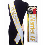 Buy Soon To Be Married AF Sash - White Bride To Be Sash at NZ’s Mega Adult Toys Store. Discover premium sex toys with discreet shipping at the best price in NZ