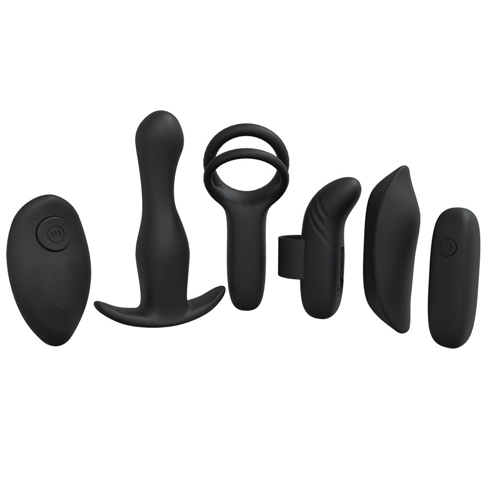 Buy LOVELINE Supreme Weekend Kit - Black - Black USB Rechargeable 5 Piece Kit at NZ’s Mega Adult Toys Store. Discover premium sex toys with discreet shipping at the best price in NZ