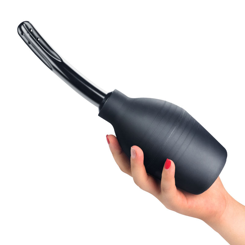 Buy Bondage Fetish Deluxe Douche - Black Unisex Curved Douche - 310 ml capacity at NZ’s Mega Adult Toys Store. Discover premium sex toys with discreet shipping at the best price in NZ