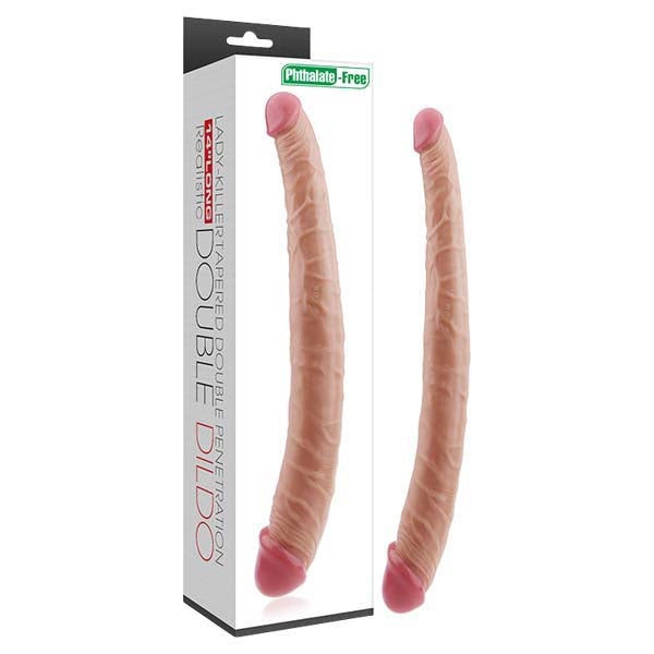 Buy Lady - Killer Tapered Double Dildo - Flesh 35.5 cm (14'') Double Dong at NZ’s Mega Adult Toys Store. Discover premium sex toys with discreet shipping at the best price in NZ