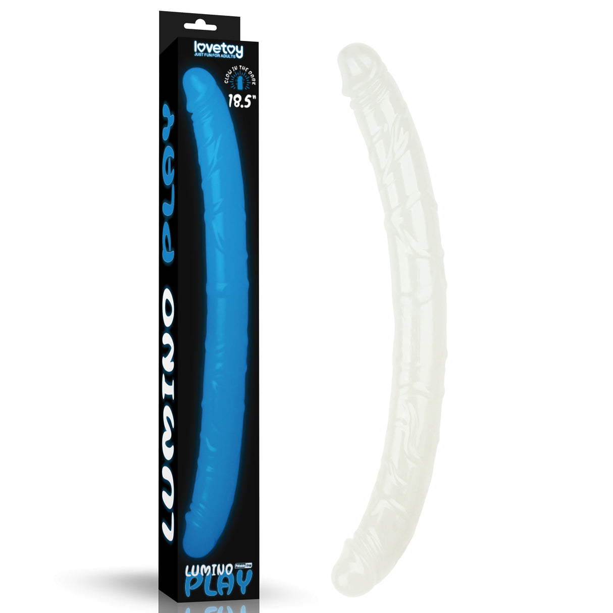 Buy Lumino Play 18.5'' Double Dildo - Glow in the Dark Blue 47 cm Double Dong at NZ’s Mega Adult Toys Store. Discover premium sex toys with discreet shipping at the best price in NZ