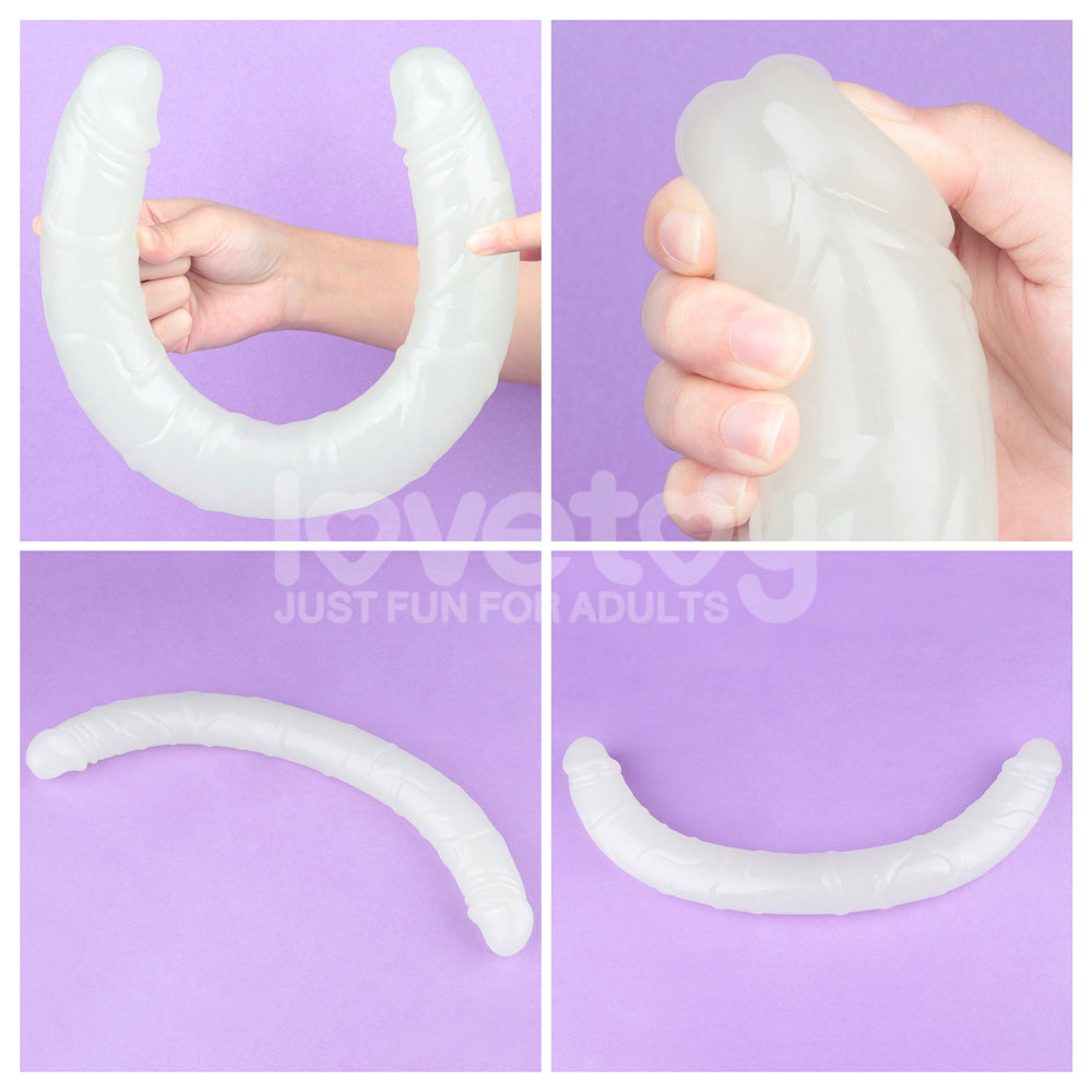 Buy Lumino Play 18.5'' Double Dildo - Glow in the Dark Blue 47 cm Double Dong at NZ’s Mega Adult Toys Store. Discover premium sex toys with discreet shipping at the best price in NZ