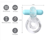 Buy Maia Jayden - Clear/Blue USB Rechargeable Vibrating Cock & Ball Rings at NZ’s Mega Adult Toys Store. Discover premium sex toys with discreet shipping at the best price in NZ