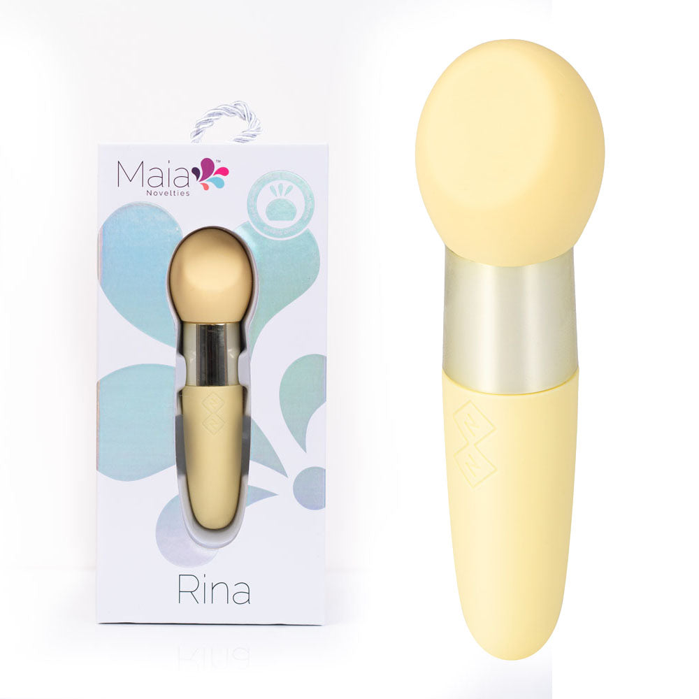 Buy Maia RINA - Yellow - Yellow 13.3 cm USB Rechargeable Vibrator at NZ’s Mega Adult Toys Store. Discover premium sex toys with discreet shipping at the best price in NZ