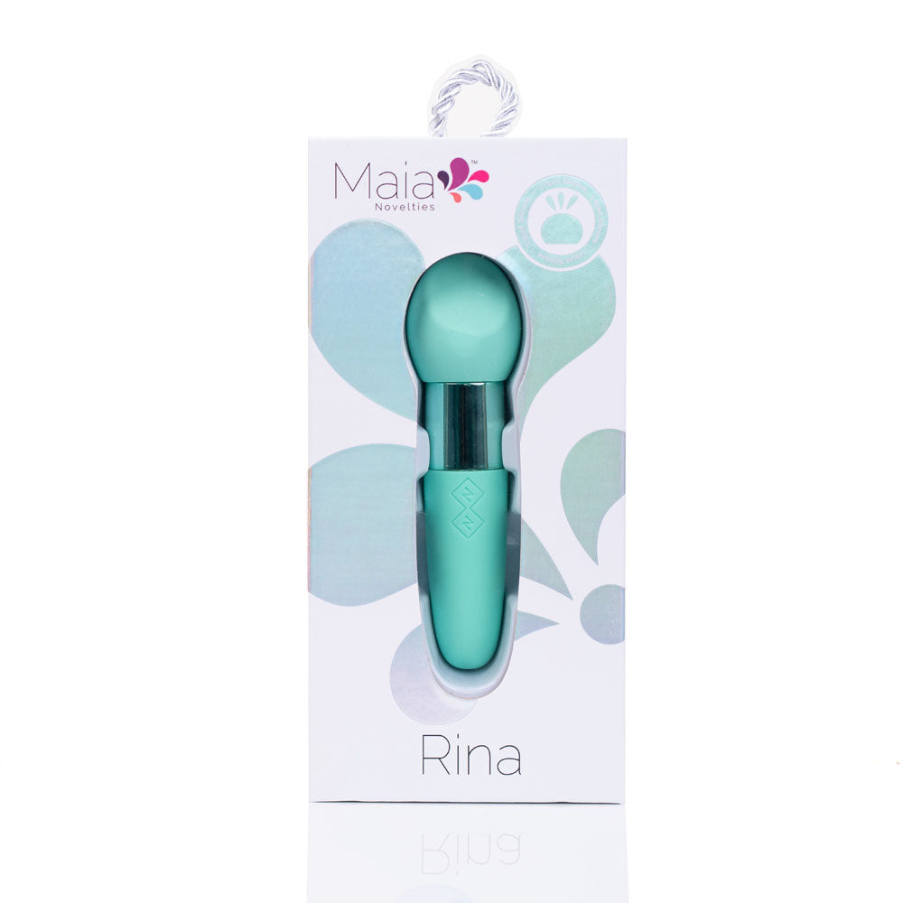 Buy Maia RINA - Teal - Teal 13.3 cm USB Rechargeable Vibrator at NZ’s Mega Adult Toys Store. Discover premium sex toys with discreet shipping at the best price in NZ