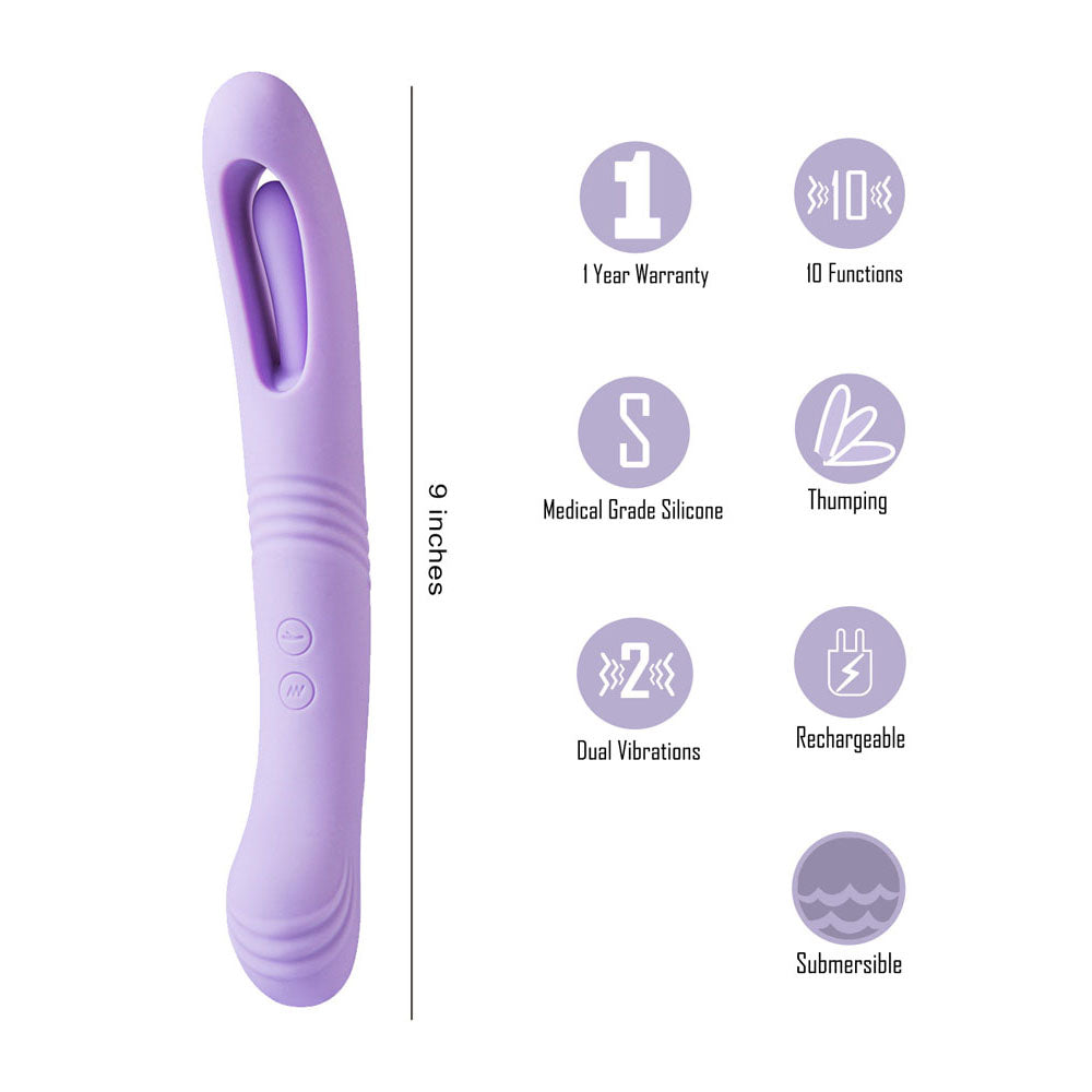 Buy Maia HARPER - Purple 24.1 cm USB Rechargeable Vibrator at NZ’s Mega Adult Toys Store. Discover premium sex toys with discreet shipping at the best price in NZ