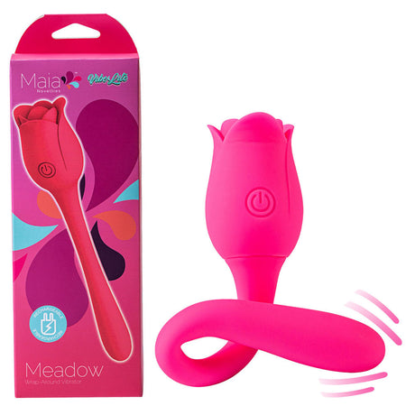 Buy Maia MEADOW - Pink 14 cm USB Rechargeable Flower Stimulator at NZ’s Mega Adult Toys Store. Discover premium sex toys with discreet shipping at the best price in NZ