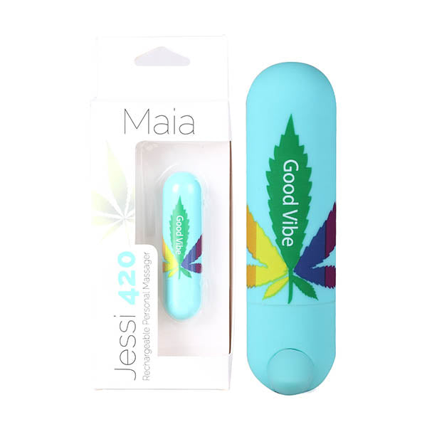 Buy Maia Jessi 420 - Teal 7.6 cm USB Rechargeable Bullet at NZ’s Mega Adult Toys Store. Discover premium sex toys with discreet shipping at the best price in NZ