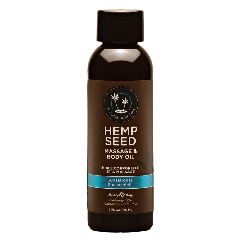 Buy Hemp Seed Massage & Body Oil - Sunsational (Italian Bergamot, Juniper Berries & White Wood) Scented - 59 ml Bottle at NZ’s Mega Adult Toys Store. Discover premium sex toys with discreet shipping at the best price in NZ