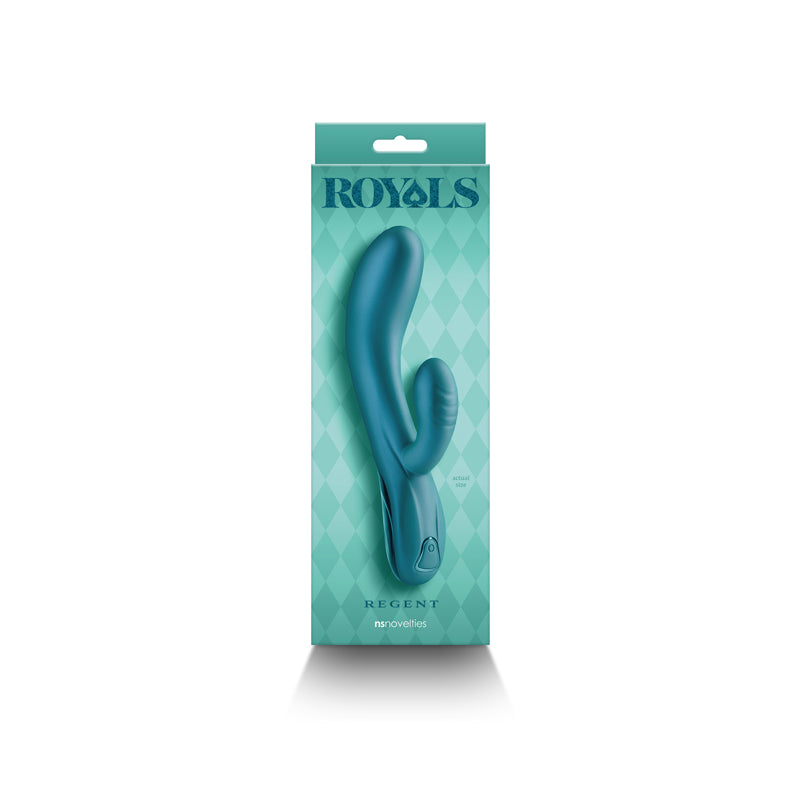 Buy Royals - Regent - Metallic Green - Metallic Green 19.3 cm USB Rechargeable Rabbit Vibrator at NZ’s Mega Adult Toys Store. Discover premium sex toys with discreet shipping at the best price in NZ