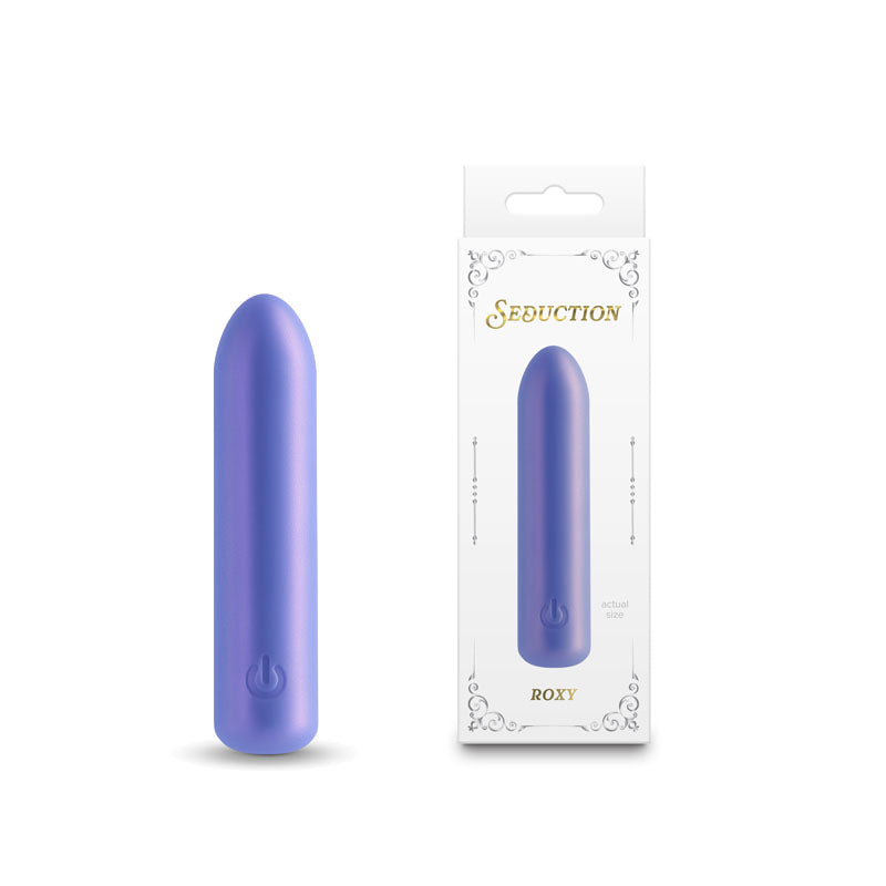 Buy Seduction - Roxy - Metallic Blue - Metallic Blue 9 cm USB Rechargeable Vibrating Bullet at NZ’s Mega Adult Toys Store. Discover premium sex toys with discreet shipping at the best price in NZ