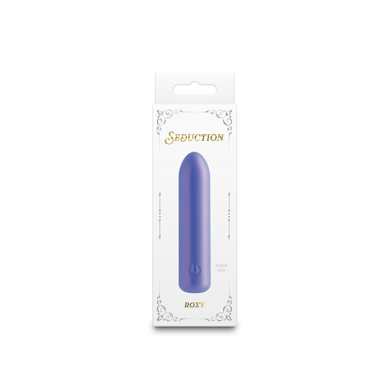 Buy Seduction - Roxy - Metallic Blue - Metallic Blue 9 cm USB Rechargeable Vibrating Bullet at NZ’s Mega Adult Toys Store. Discover premium sex toys with discreet shipping at the best price in NZ