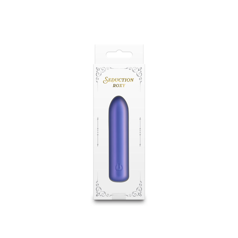 Buy Seduction - Roxy - Metallic Blue - Metallic Blue 9 cm USB Rechargeable Vibrating Bullet at NZ’s Mega Adult Toys Store. Discover premium sex toys with discreet shipping at the best price in NZ