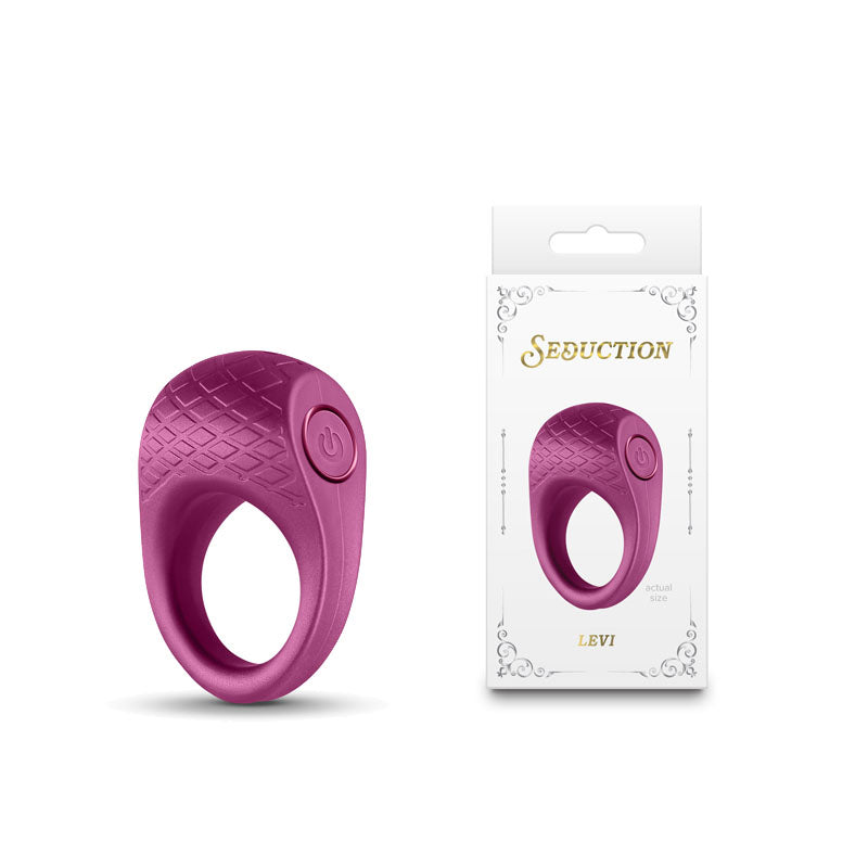 Buy Seduction - Levi - Metallic Burgundy - Metallic Burgundy USB Rechargeable Vibrating Cock Ring at NZ’s Mega Adult Toys Store. Discover premium sex toys with discreet shipping at the best price in NZ