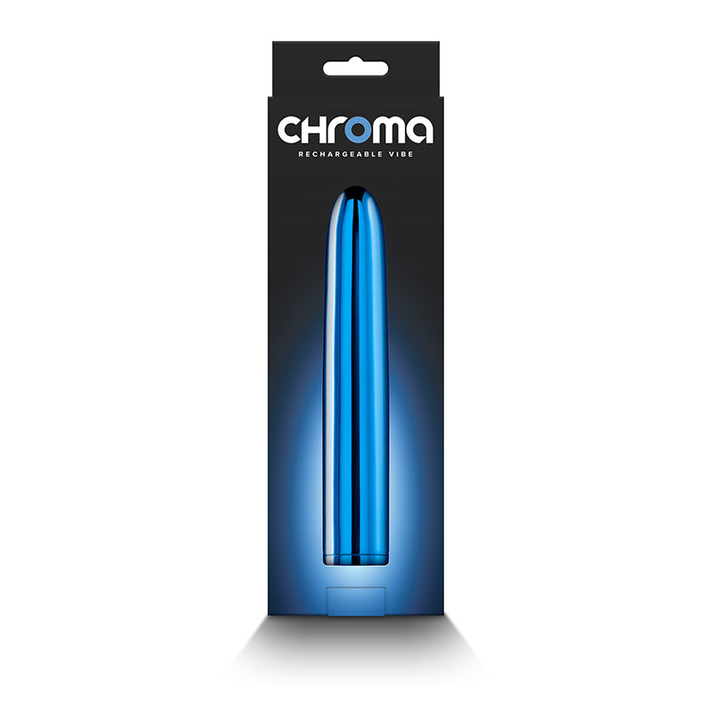 Buy Chroma - Blue - Metallic Blue 17 cm USB Rechargeable Vibrator at NZ’s Mega Adult Toys Store. Discover premium sex toys with discreet shipping at the best price in NZ