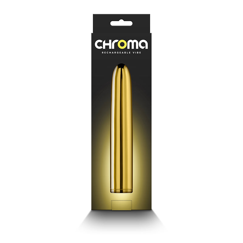 Buy Chroma - Gold - Gold 17 cm USB Rechargeable Vibrator at NZ’s Mega Adult Toys Store. Discover premium sex toys with discreet shipping at the best price in NZ