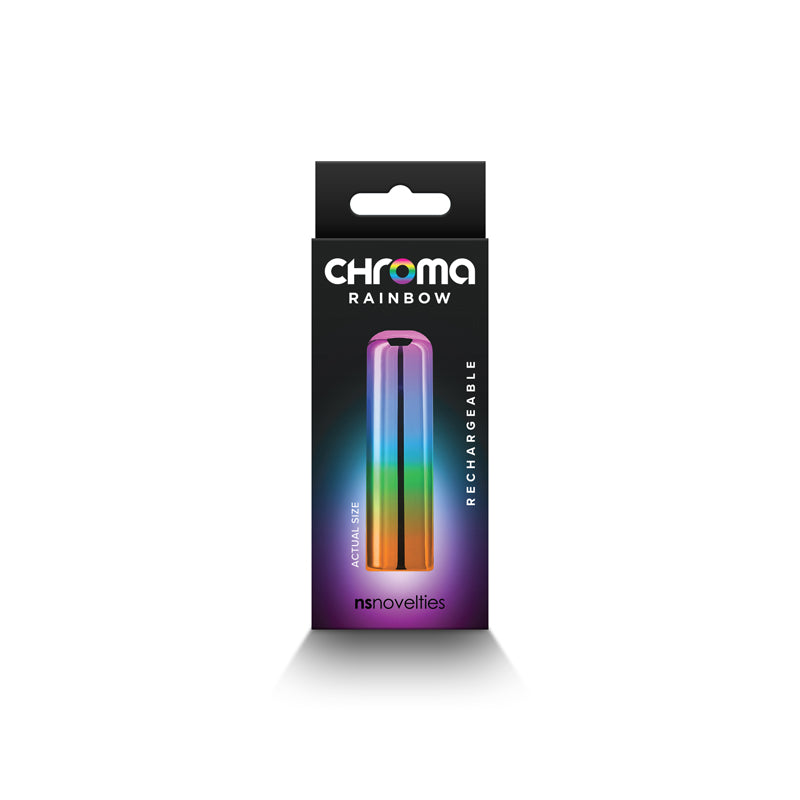 Buy Chroma Rainbow - Small - Metallic Rainbow 6.8 cm USB Rechargeable Bullet at NZ’s Mega Adult Toys Store. Discover premium sex toys with discreet shipping at the best price in NZ