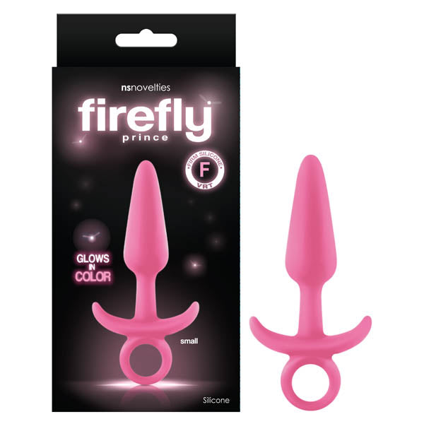 Buy Firefly Prince - Glow - in - Dark Pink 10.9 cm Small Butt Plug with Ring Bull at NZ’s Mega Adult Toys Store. Discover premium sex toys with discreet shipping at the best price in NZ