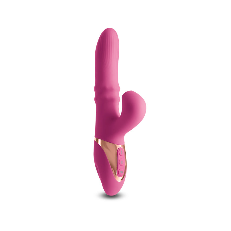 Buy INYA Enamour - Pink - Pink 31.5 cm USB Rechargeable Vibrator with Air Pulse at NZ’s Mega Adult Toys Store. Discover premium sex toys with discreet shipping at the best price in NZ