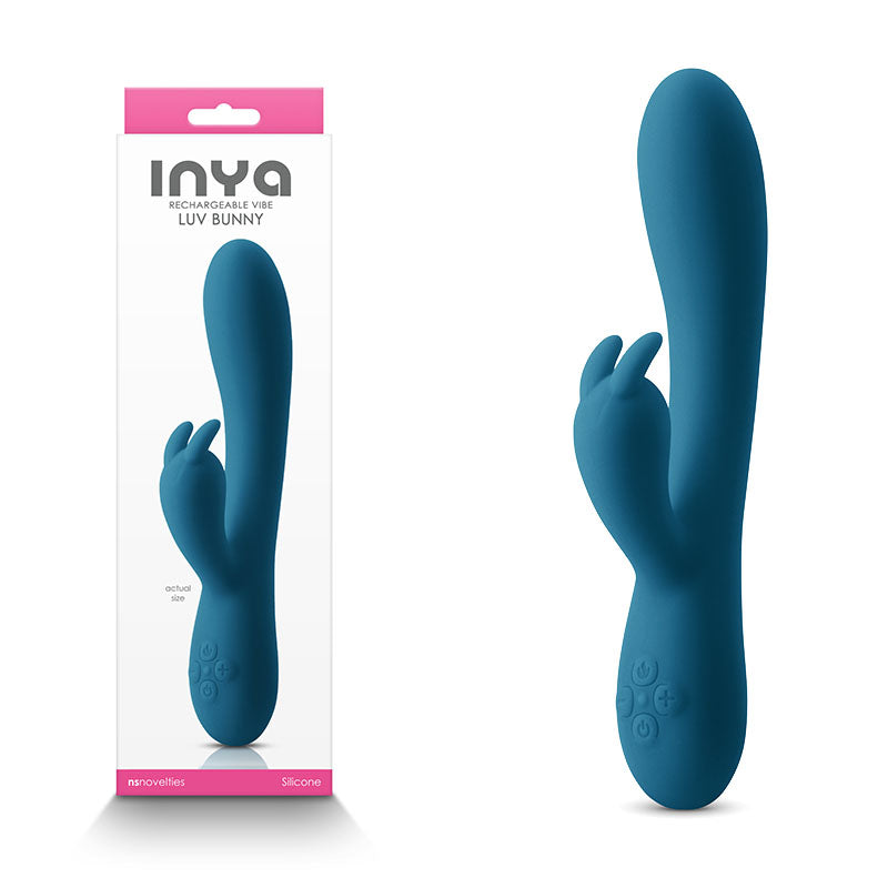 Buy INYA Luv Bunny - Dark Teal - Dark Teal 20.2 cm USB Rechargeable Rabbit Vibrator at NZ’s Mega Adult Toys Store. Discover premium sex toys with discreet shipping at the best price in NZ