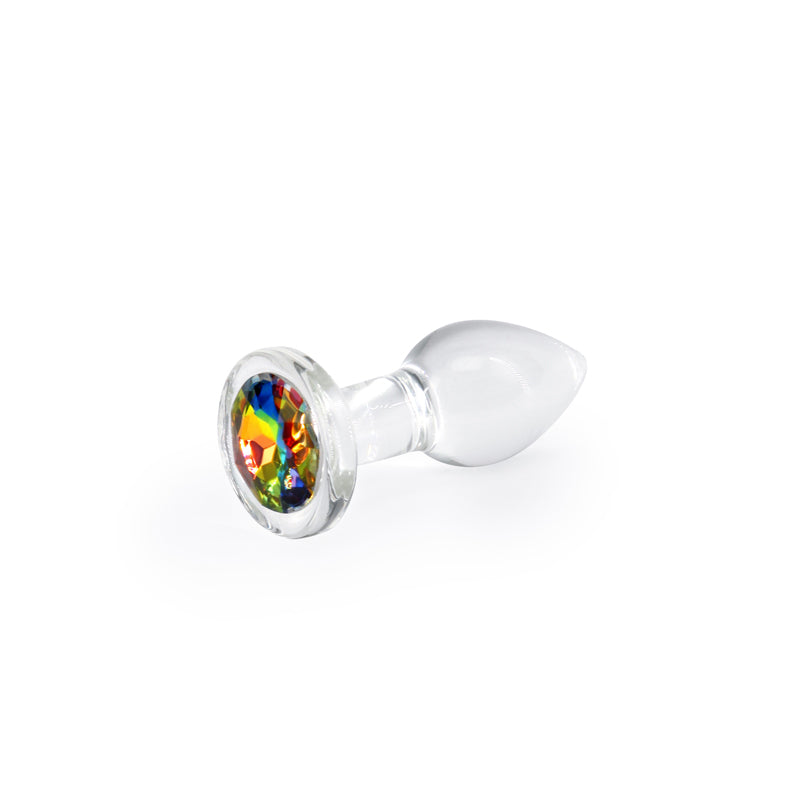 Buy Crystal Desires - Rainbow Gem - Small - Clear Glass 7.3 cm Butt Plug with Rainbow Gem Base at NZ’s Mega Adult Toys Store. Discover premium sex toys with discreet shipping at the best price in NZ