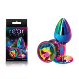 Buy Rear Assets Multi Coloured Small - Multi Coloured Small Metal Butt Plug with Rainbow Gem Base at NZ’s Mega Adult Toys Store. Discover premium sex toys with discreet shipping at the best price in NZ