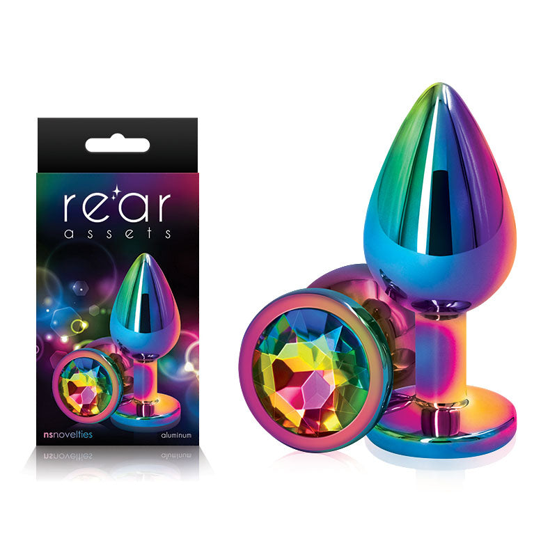 Buy Rear Assets Multi Coloured Medium - Multi Coloured Medium Metal Butt Plug with Rainbow Gem Base at NZ’s Mega Adult Toys Store. Discover premium sex toys with discreet shipping at the best price in NZ