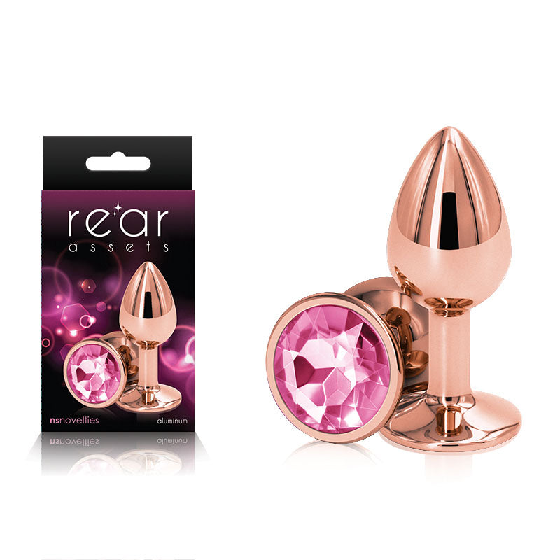 Buy Rear Assets Rose Gold Small - Rose Gold Small Metal Butt Plug with Pink Gem Base at NZ’s Mega Adult Toys Store. Discover premium sex toys with discreet shipping at the best price in NZ