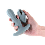 Buy Renegade Gemini - Grey - Grey 14.8 cm USB Rechargeable Thrusting & Vibrating Butt Plug with Remote at NZ’s Mega Adult Toys Store. Discover premium sex toys with discreet shipping at the best price in NZ