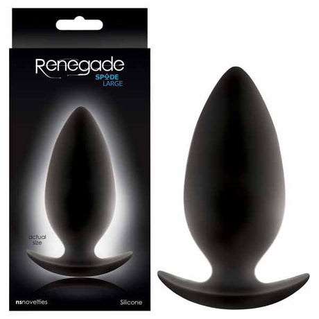 Buy Renegade - Spades - Black 10.5 cm (4.15'') Large Butt Plug at NZ’s Mega Adult Toys Store. Discover premium sex toys with discreet shipping at the best price in NZ