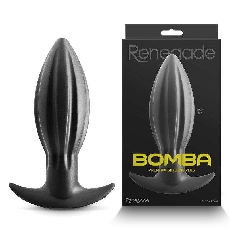 Buy Renegade Bomba - Black - Large - Black 18.7 cm Large Butt Plug at NZ’s Mega Adult Toys Store. Discover premium sex toys with discreet shipping at the best price in NZ