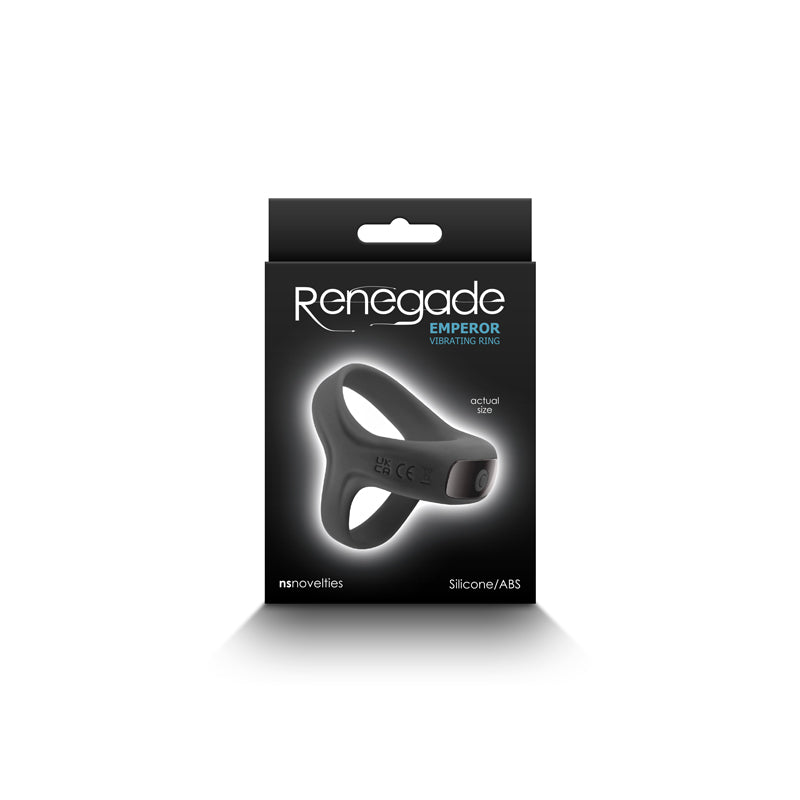 Buy Renegade Emperor - Black - Black USB Rechargeable Vibrating Cock & Ball Rings at NZ’s Mega Adult Toys Store. Discover premium sex toys with discreet shipping at the best price in NZ