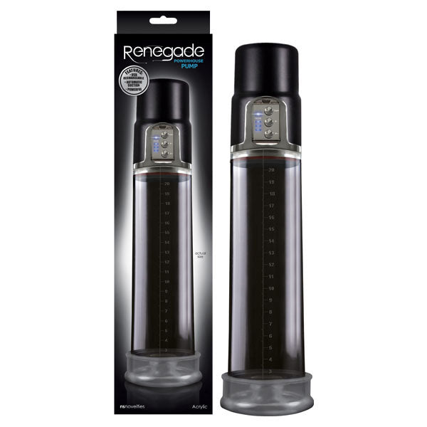 Buy Renegade - Powerhouse Pump - Black USB Rechargeable Automatic Penis Pump at NZ’s Mega Adult Toys Store. Discover premium sex toys with discreet shipping at the best price in NZ