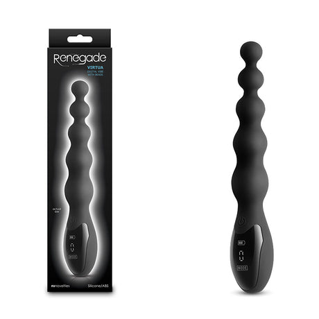 Buy Renegade Virtua - Black - Black 23.9 cm USB Rechargeable Anal Vibrator at NZ’s Mega Adult Toys Store. Discover premium sex toys with discreet shipping at the best price in NZ