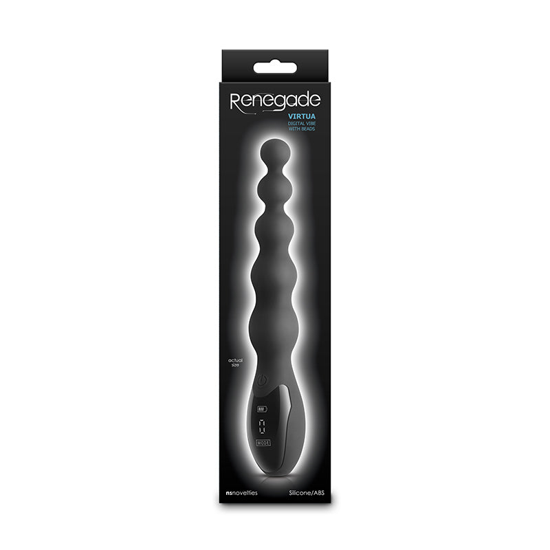 Buy Renegade Virtua - Black - Black 23.9 cm USB Rechargeable Anal Vibrator at NZ’s Mega Adult Toys Store. Discover premium sex toys with discreet shipping at the best price in NZ