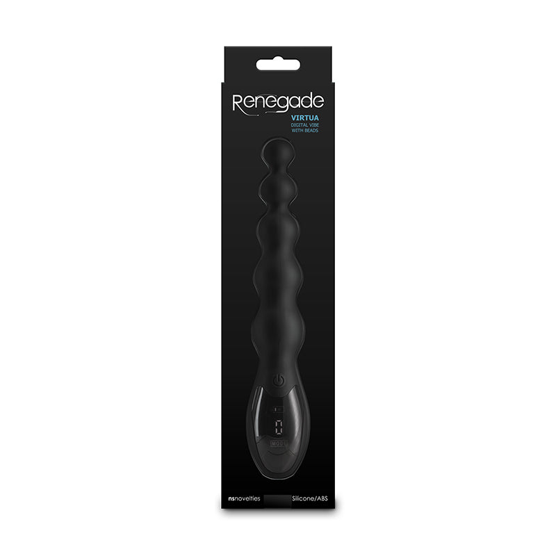 Buy Renegade Virtua - Black - Black 23.9 cm USB Rechargeable Anal Vibrator at NZ’s Mega Adult Toys Store. Discover premium sex toys with discreet shipping at the best price in NZ