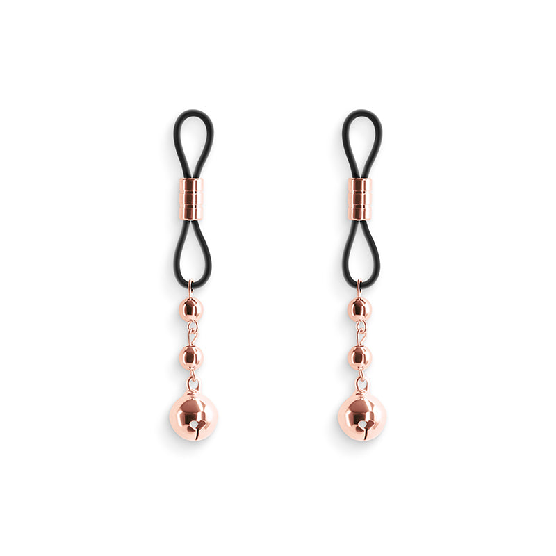 Buy Bound Nipple Clamps - D1 - Rose Gold - Rose Gold/Black Nipple Clamps - Set of 2 at NZ’s Mega Adult Toys Store. Discover premium sex toys with discreet shipping at the best price in NZ