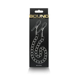 Buy Bound Nipple Clamps - DC2 - Gunmetal - Gunmetal Nipple Clamps with Chain at NZ’s Mega Adult Toys Store. Discover premium sex toys with discreet shipping at the best price in NZ