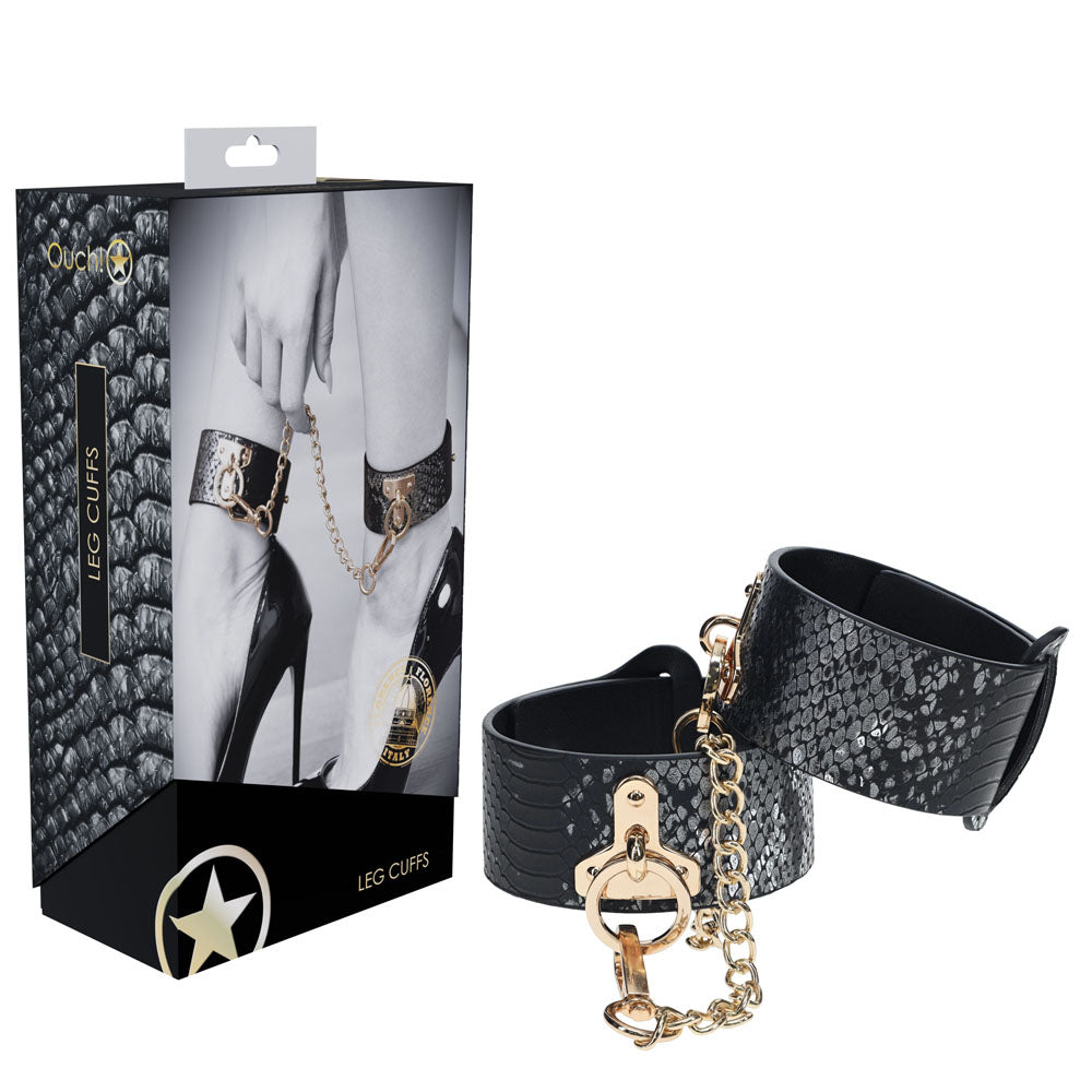 Buy OUCH! Florence Collection - Leg Cuffs - Black Restraints at NZ’s Mega Adult Toys Store. Discover premium sex toys with discreet shipping at the best price in NZ