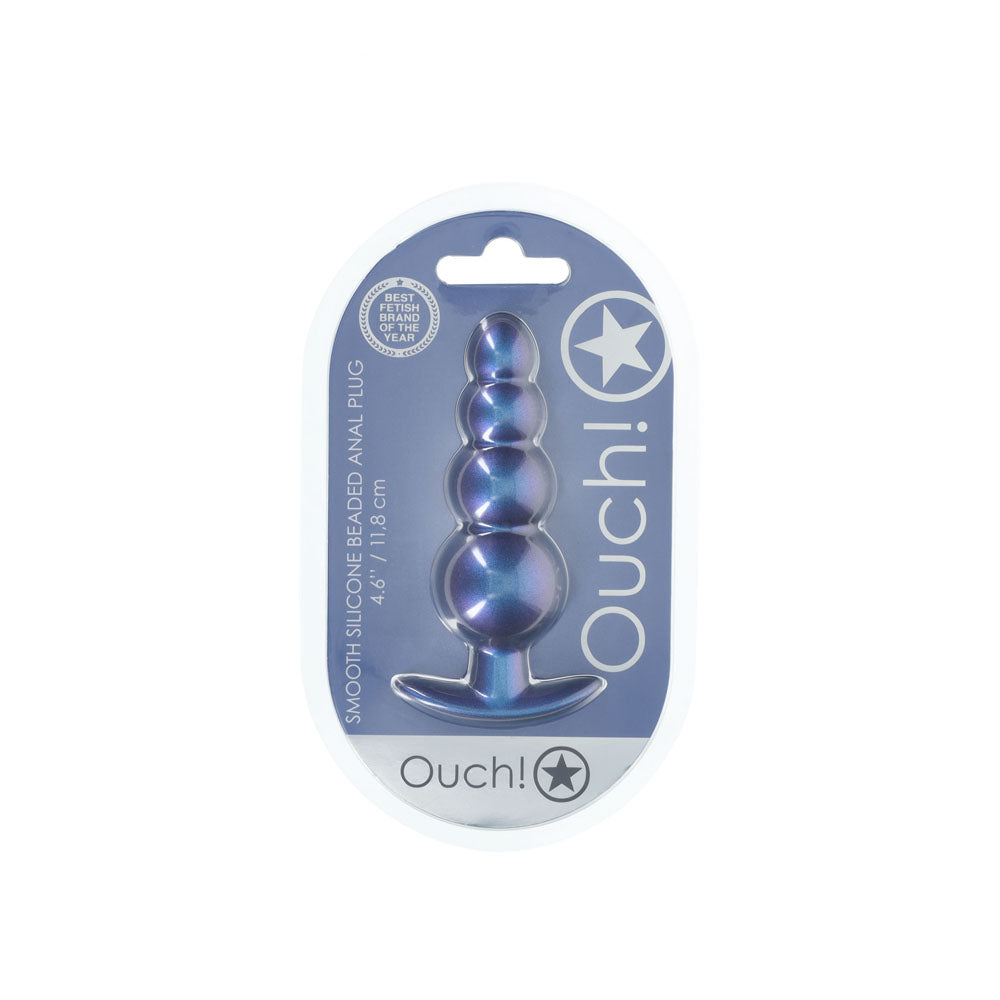 Buy OUCH! Beaded Anal Plug - Metallic Blue - Metallic Blue 11.7 cm Butt Plug at NZ’s Mega Adult Toys Store. Discover premium sex toys with discreet shipping at the best price in NZ