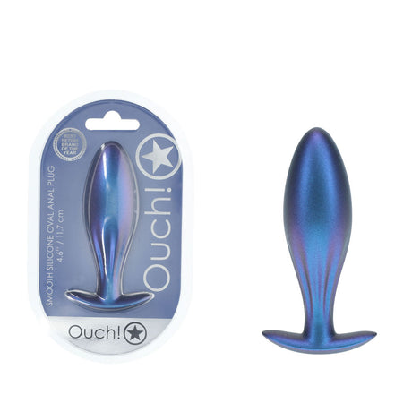 Buy OUCH! Oval Anal Plug - Metallic Blue - Metallic Blue 11.7 cm Butt Plug at NZ’s Mega Adult Toys Store. Discover premium sex toys with discreet shipping at the best price in NZ