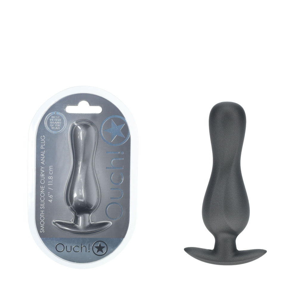 Buy OUCH! Curvy Anal Plug - Gun Metal - Gun Metal Grey 11.7 cm Butt Plug at NZ’s Mega Adult Toys Store. Discover premium sex toys with discreet shipping at the best price in NZ