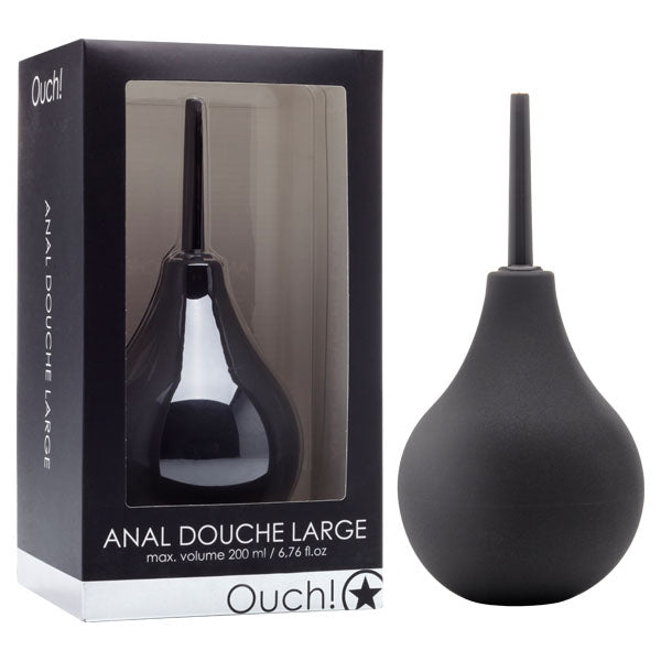 Buy Ouch Anal Douche - Large - Black Douche - 200 ml at NZ’s Mega Adult Toys Store. Discover premium sex toys with discreet shipping at the best price in NZ