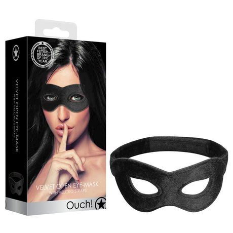 Buy Ouch! Velvet & Velcro Adjustable Open Eye Mask - Black Restraint at NZ’s Mega Adult Toys Store. Discover premium sex toys with discreet shipping at the best price in NZ